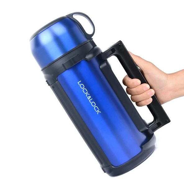 Geniş Ağızlı Termos - 1.5L - Safir Mavi - 5