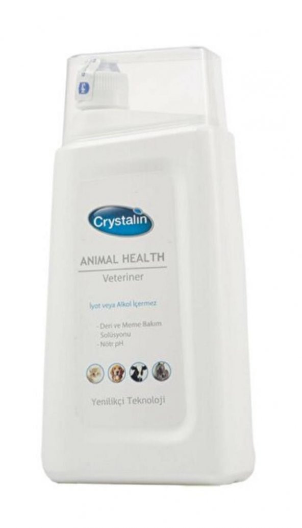 Crystalin Animal Health ( Yara Bakım Solüsyonu ve Dezenfektan ) 1 Lt