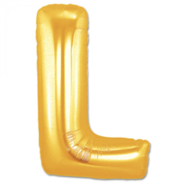 Gold L Folyo Balon 40 İnç 100 Cm