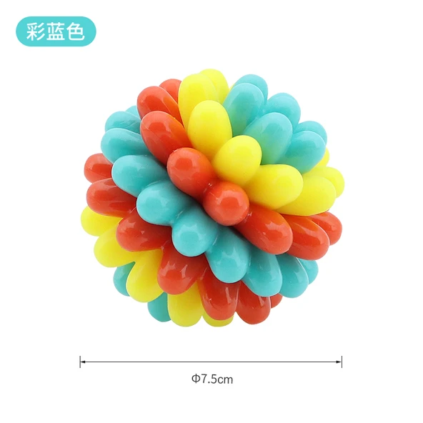 Mavi Köpek Diş Kaşıma ve Eğitim Oyuncağı - 7.5cm Çapında