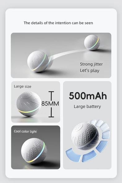 Otomatik Zıplayan Top + Yedek Kabuk Seti - 8