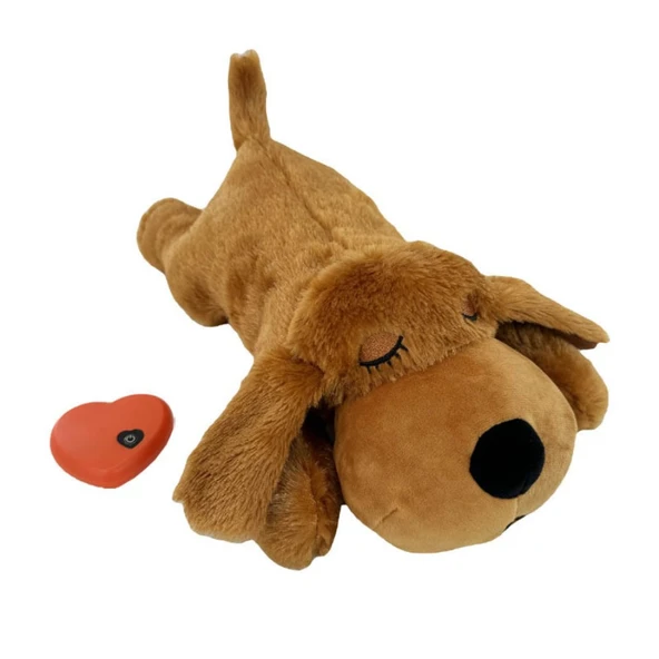 Kalp Atışı Simülasyonlu Peluş Oyuncak - Kaygı Giderici Ayı, Koyun ve Köpek