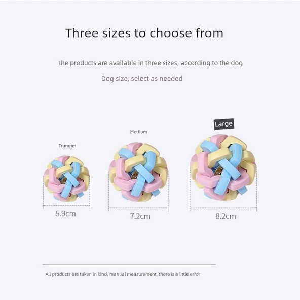 Zilli Köpek Oyun Topu - Kırmızı - Orta 7cm - 4