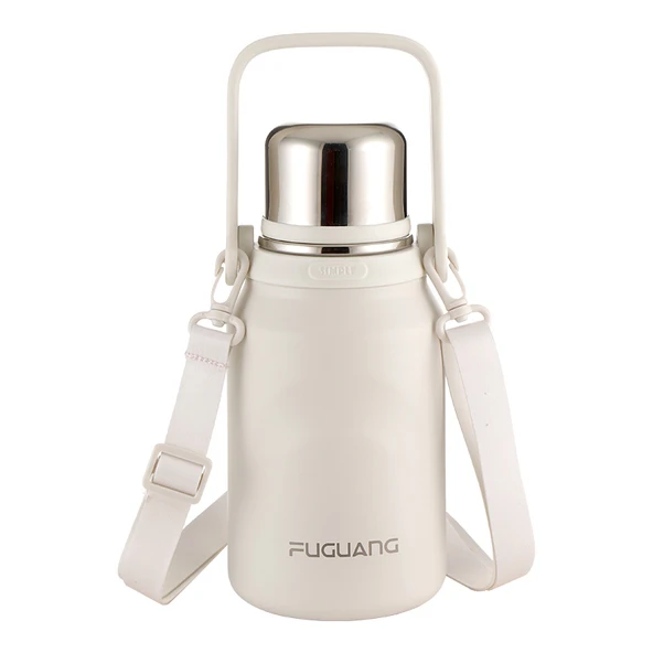 316L Paslanmaz Çelik Termos - 1200ml - Beyaz
