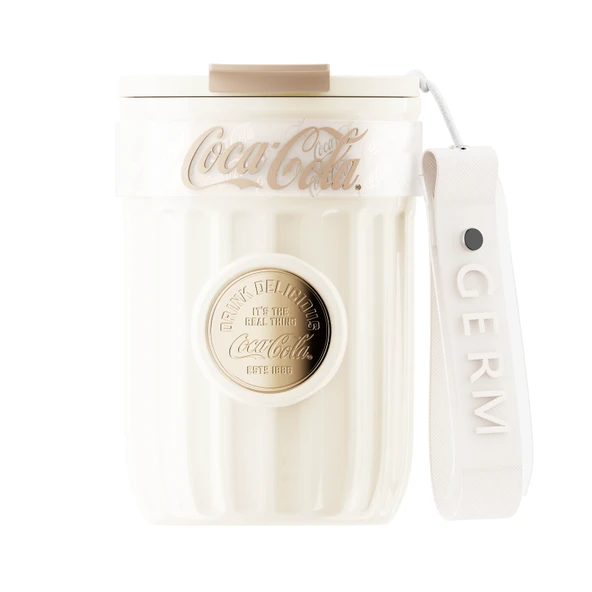 Coca-Cola Temalı Termos Bardak - 400ml - Beyaz
