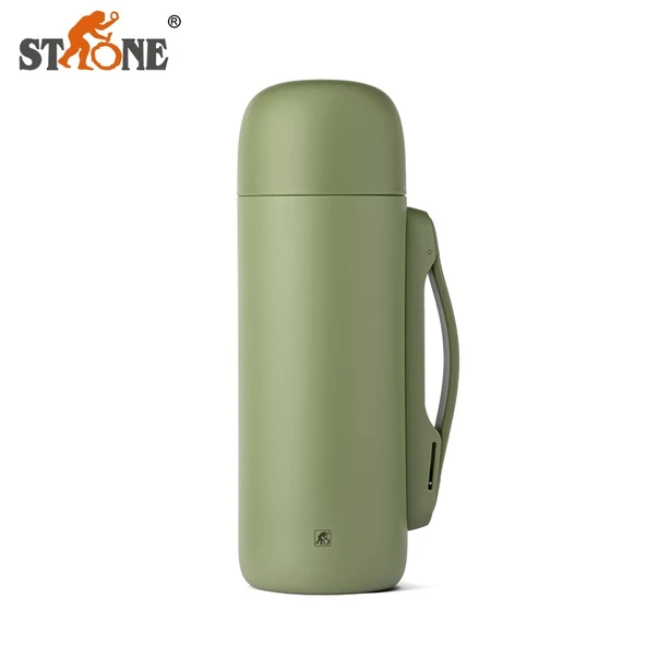 Paslanmaz Çelik Termos - 1200ml - Yeşil