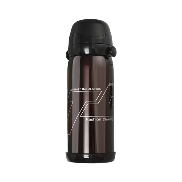 800ml Paslanmaz Çelik Termos - Kahve Rengi