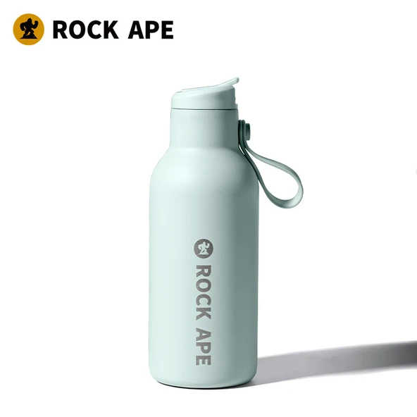 Mavi Paslanmaz Çelik Pipetli Termos - 500ml