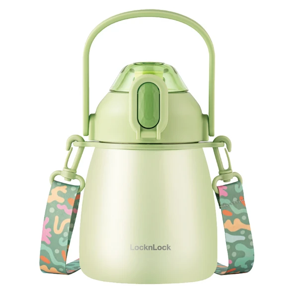 Lock and Lock Dumdun Paslanmaz Çelik Termos - 1.0L - Yeşil