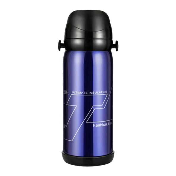 800ml Paslanmaz Çelik Termos - Mavi