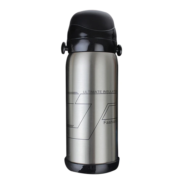 800ml Paslanmaz Çelik Termos - Doğal Renk