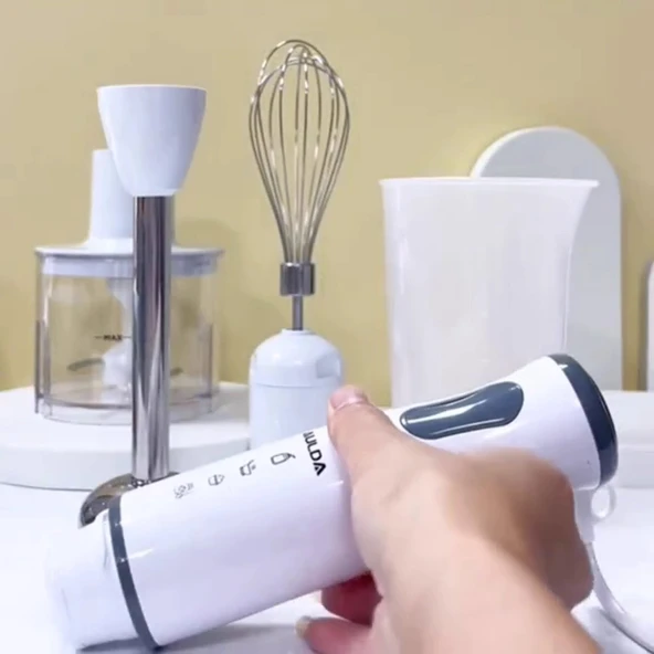 Aulda 400W Yüksek Güçlü El Blenderı - Beyaz Tek [Plastik Çelik Ayaklı] - 3