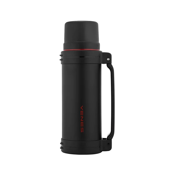 1200ml Seyahat Termosu - Siyah