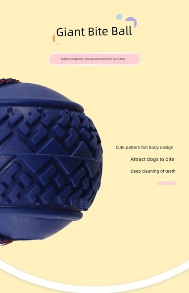 Köpek Eğitim Isırma Molar Top Oyuncak - Rugby (Renk Rastgele) - Resim 9