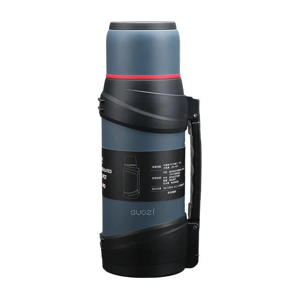 Seyahat Termosu - Taşınabilir - 1600ml - Çift Kapaklı
