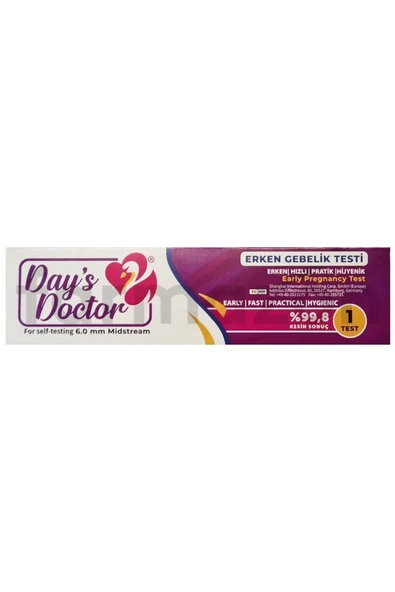 Day's Doctor Early Erken Gebelik Testi %99.8 Kesin Sonuç X3