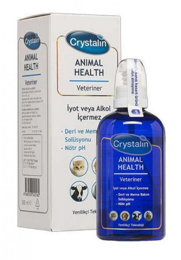 Crystalin Animal Health 200 ML ( Yara Bakım Solüsyonu ve Dezenfektan )