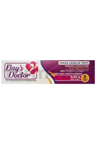 Day's Doctor Early Erken Gebelik Testi %99.8 Kesin Sonuç X5