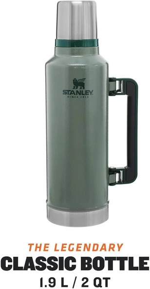 Stanley Klasik Vakumlu 1.9 lt Çelik Termos - Yeşil - 2