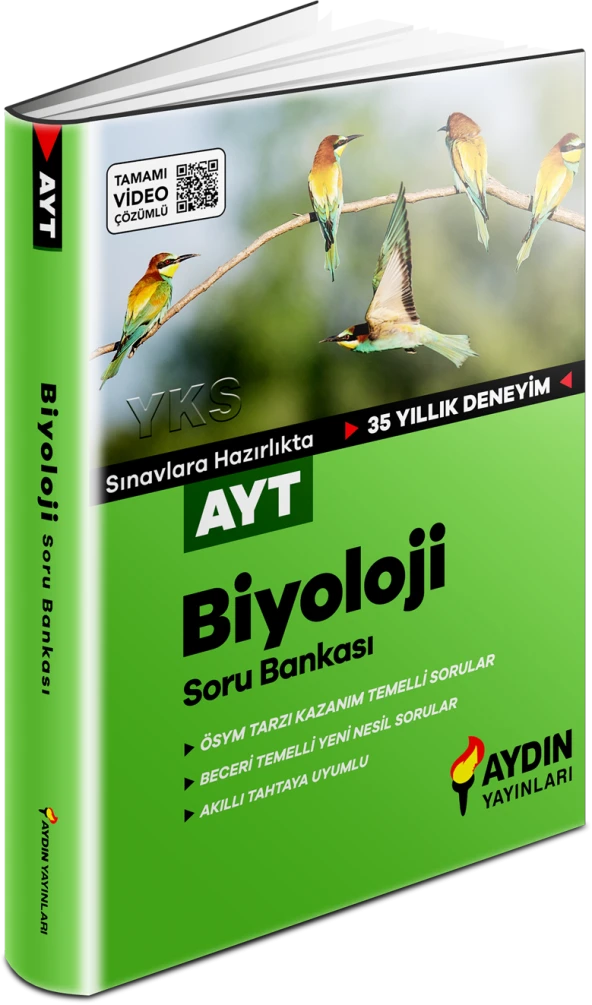 Aydın Yayınları AYT Biyoloji Soru Bankası