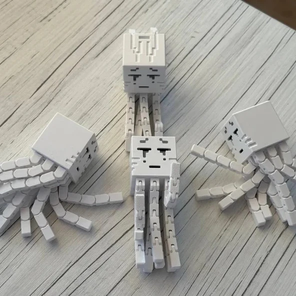 Minecraft Ghast Tentacles Articulated Eklemli - 3