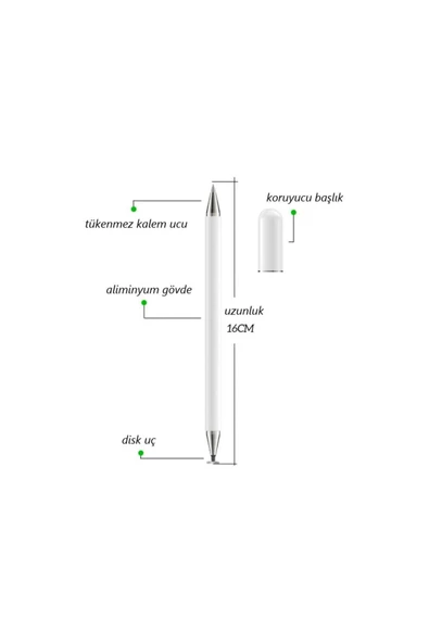 Dokunmatik Passive Stylus Tablet Telefon Bilgisayar Kalemi - 4