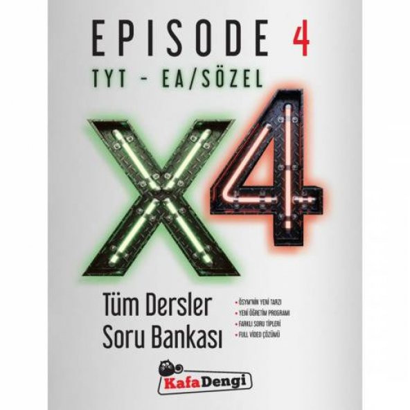 Kafa Dengi Yayınları TYT Easözel X4 Tüm Derslerı Episode 4 Soru Bankası