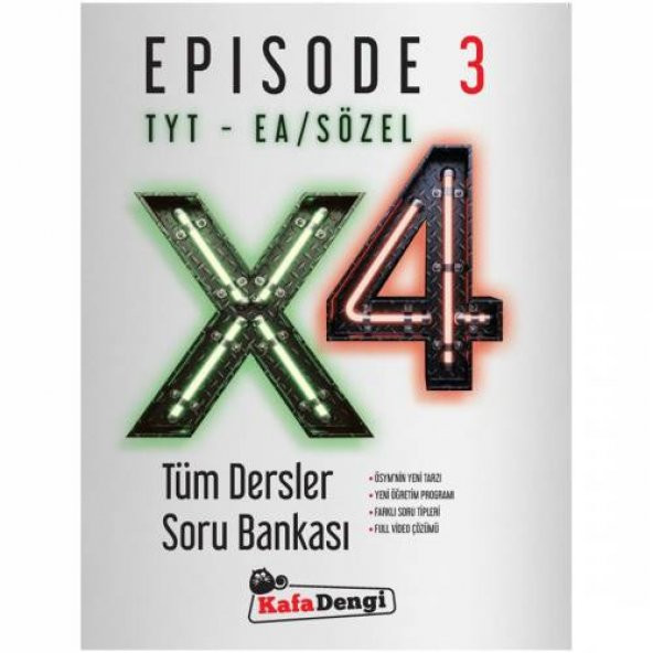 Kafa Dengi Yayınları TYT Easözel X4 Tüm Derslerı Episode 3 Soru Bankası