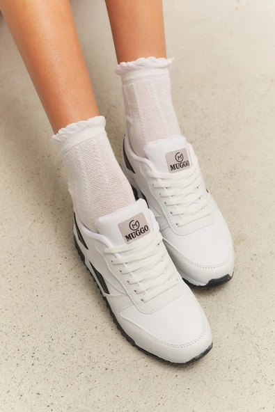 Muggo  BLAKE Unisex Ortopedik Günlük Garantili Yürüyüş Koşu Sneaker Spor Ayakkabı - 9