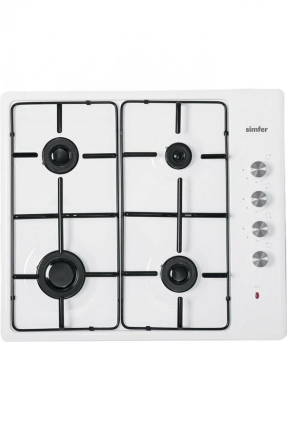 Simfer 3010 Doğalgazlı Beyaz Set Üstü Ocak