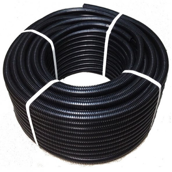 Plastik Spiral Boru 14 mm Siyah 100 mt | Karbonplast - 1
