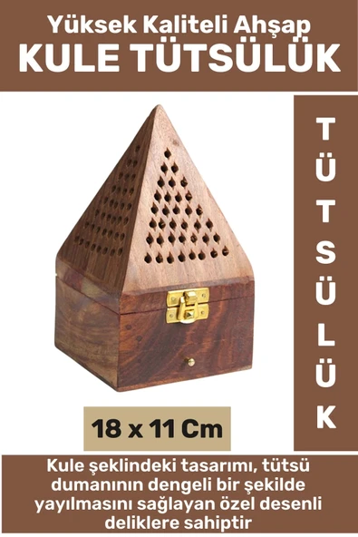 Premium Seri Yüksek Kaliteli Yoga Meditasyon Aromaterapi Chakra Pozitif Enerji Ahşap KULE Tütsülük