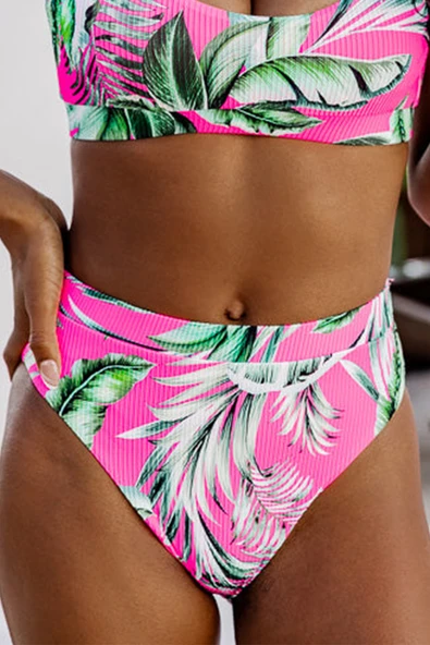 Kadın Desenli Bikini Altı (Gül Rengi)