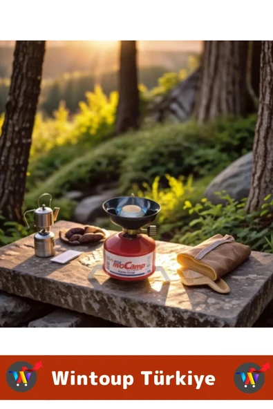 Premium Kompakt Kaydırmaz Devrilmez Ayaklı Kamp Piknik Balkon Ayarlanabilir KAMP OCAĞI SETİ - 5