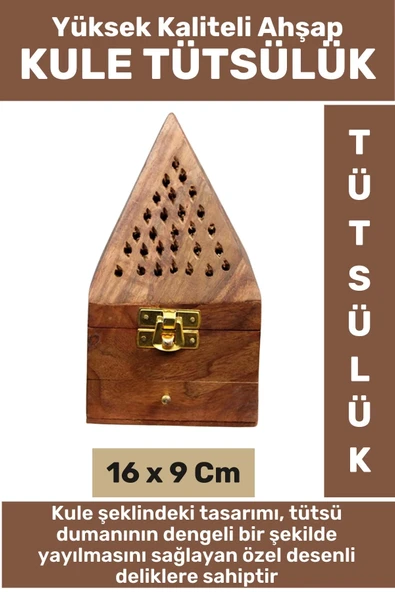 Premium Yüksek Kaliteli Yoga Meditasyon Aromaterapi Chakra Pozitif Enerji Ahşap KULE Tütsülük