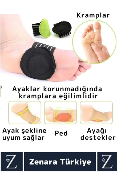Premium Ayak Sırt İçin Masaj Etkili Yoğun İş Güvenliği Anti Stres Ayak Tabanlığı 2 Çift - 4