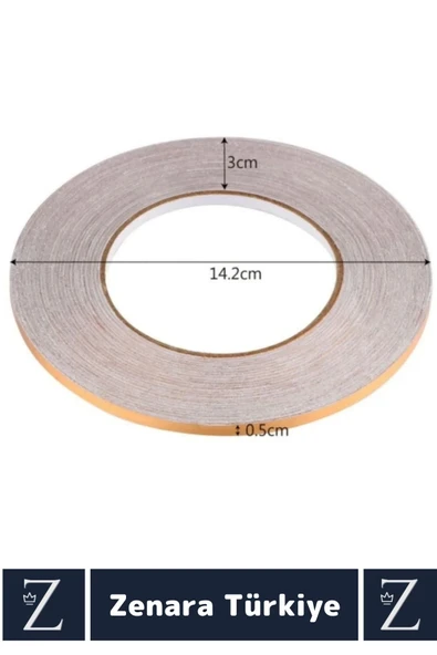 Premium Güçlü Kendinden Yapışkanlı Su Geçirmez Fayans Arası GOLD Şerit Derz Bant 0.5 Cm X 50 Metre - 5