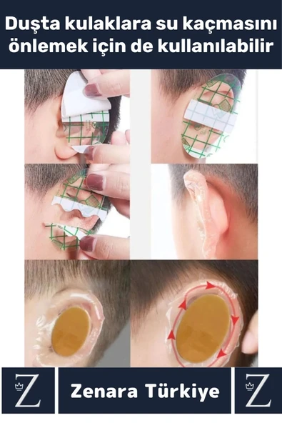 Gündelik İnce Nefes Alabilir Su Geçirmez Kulak Su Kaçma Ayakkabı Topuk Vurma Önleyici Bant 10 Adet - 4