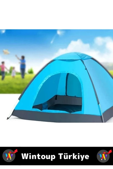 Premium Deprem Kamp Seti 6 Kişilik Çantalı Su Geçirmez Çadır 1 Adet Uyku Tulumu Pilli El Feneri - 3