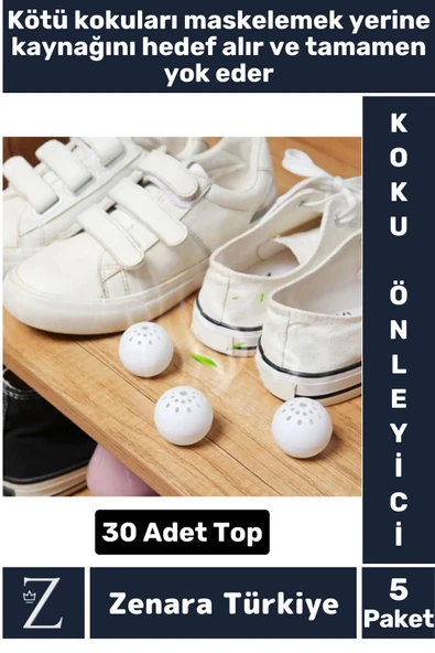 Premium Çevre Dostu Uzun Süreli Etkili Ferah Koku Spor Bot Ayakkabı Kötü Koku Giderici Top 30 Adet