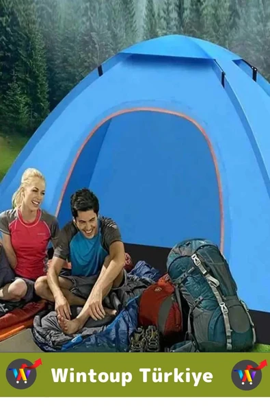 Premium Deprem Kamp Seti 2-3 Kişilik Çantalı Su Geçirmez Çadır 1 Adet Uyku Tulumu Pilli El Feneri - 2
