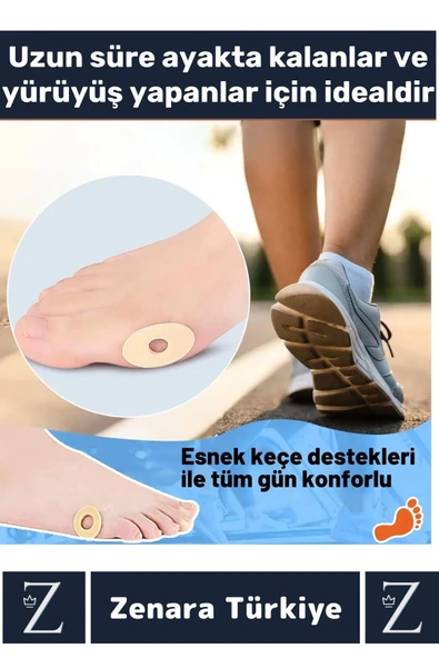 Gündelik Kullanım Konforlu Ayak Ağrı Baskı Basınç Azaltıcı Sünger Yastık Ayak Nokta Pedi 15 Adet - 3