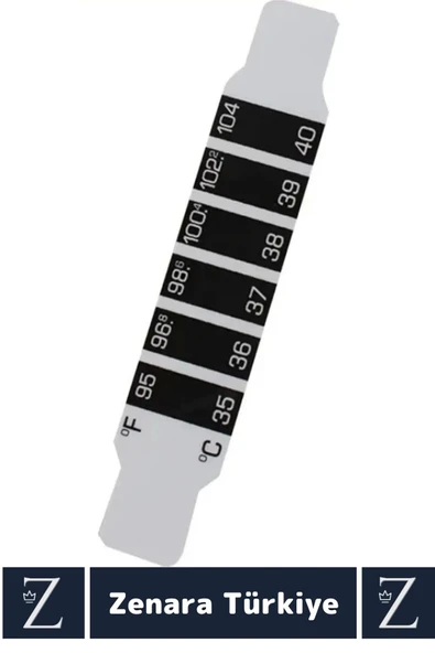 Kompakt Tüm Yaşlar İçin Şerit Bükülebilir Hafif Tek Kullanımlık Çocuk Bebek Yaşlı Ateş Ölçer 5 Adet - 2