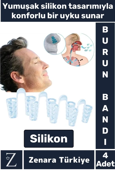 Premium Horlama Azaltıcı Rahat Nefes Alıp Verme Uyku Horlama Önleyici Burun Delik Aparatı 4 Adet