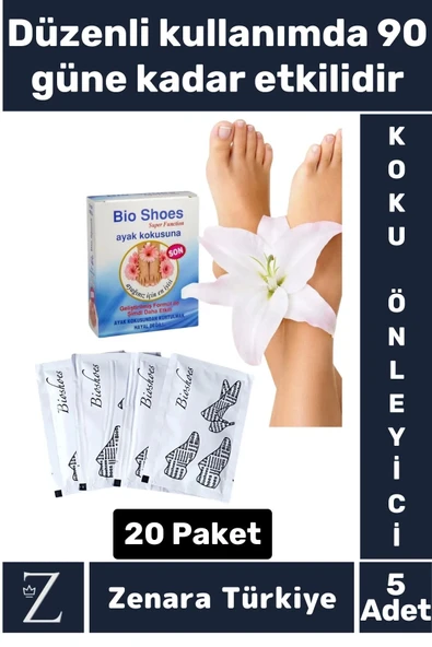 Gündelik Kullanım Kalıcı Uzun Süre Etkili Kadın Erkek Ayak Kötü Koku Önleyici Ayak Bakım Tozu 5 Adet