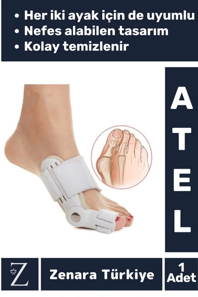 Premium Sağ Sol Her İki Ayak İçin Uyumlu Yıkanıp Kolay Temizlenir Baş Parmak Kemik Düzeltici Atel