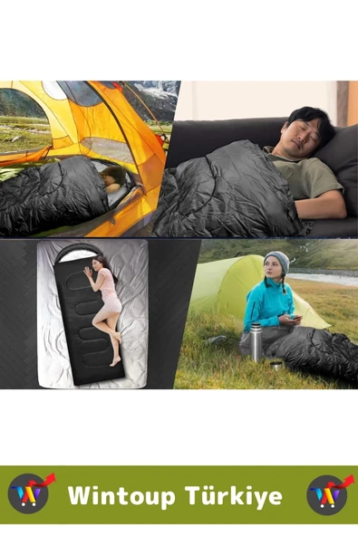 Premium Deprem Kamp Seti 2-3 Kişilik Çantalı Su Geçirmez Çadır 1 Adet Uyku Tulumu Pilli El Feneri - 4