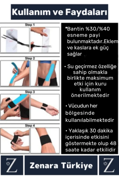 Premium Hızlı Uzun Süre Etkili Kas Bel Bacak Kol Boyun Sırt Omuz Karın Kalça Isı Ağrı Bandı Siyah - 3