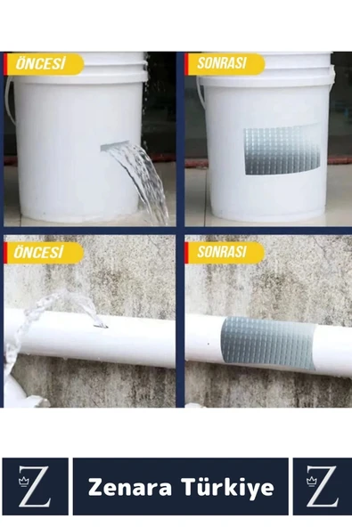 Ultra Güçlü Suya Neme Dayanıklı Çok Amaçlı Onarım Tamir İzolasyon Bantı Yeşil 48 Mmx10 Mt 5 Adet - 3