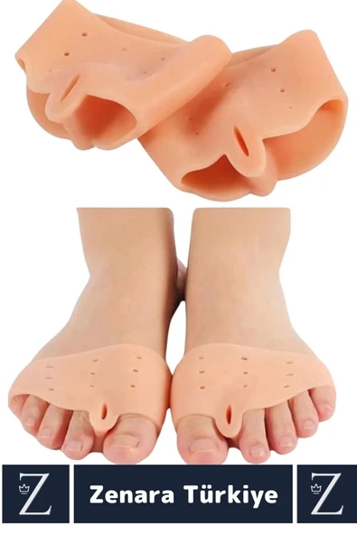 Premium Ergonomik Ayak Bunyon Makaralı Ultra Esnek Rahat Silikon Ayak Parmak Ayırıcı Düzeltici - 3